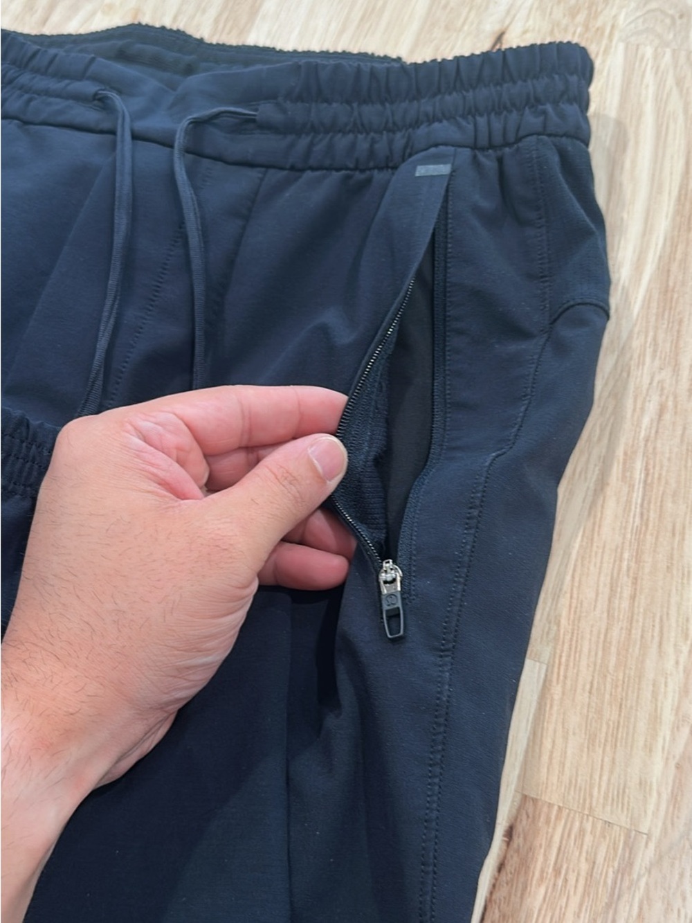 lululemon athletica Men's Black Zip Pocket Joggers